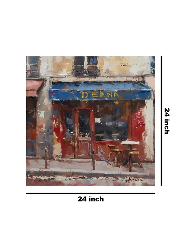 Charming_Cafe_Street_Scene_Canvas-Wrapped_Painting_-_24X24_|_European_Urban_Art_for_Home(FLP24X240437)