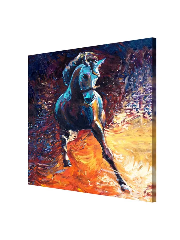 Majestic_Stallion_Canvas-Wrapped_Painting_36X36_-_Dynamic_Horse_Art_for_Living_Room(FLP36X360456)