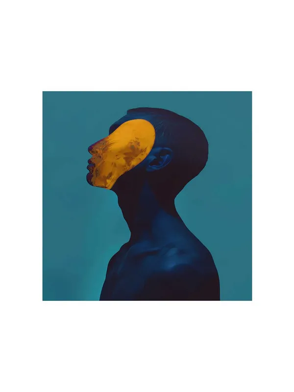 Minimalist_Yellow_Mask_Portrait_Canvas-Wrapped_Painting_-_Size_24x24_-_Modern_Expression(FLP24X240363)
