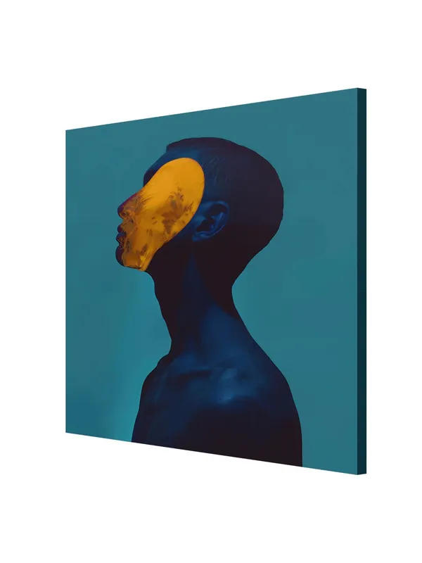 Minimalist_Yellow_Mask_Portrait_Canvas-Wrapped_Painting_-_Size_24x24_-_Modern_Expression(FLP24X240363)