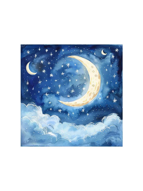 Dreamy_Night_Sky_Canvas-Wrapped_Painting_24x24_–_Celestial_Art_for_Kids'_Room(FLP24X240487)