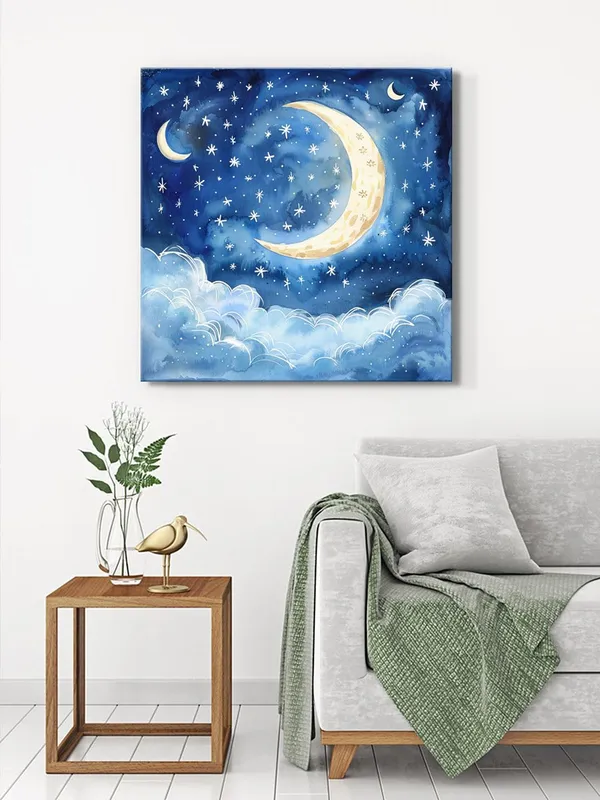Dreamy_Night_Sky_Canvas-Wrapped_Painting_24x24_–_Celestial_Art_for_Kids'_Room(FLP24X240487)