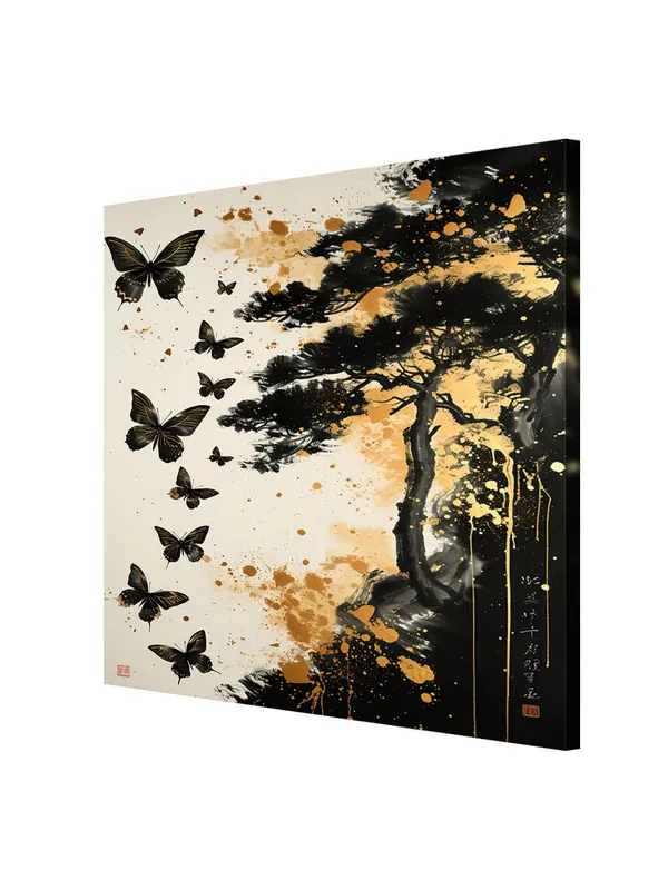 Butterfly_Journey_Canvas-Wrapped_Painting_-_24X24_Inch_-_Elegant_Nature_Artwork_for_Tranquil_Interiors(FLP24X240427)