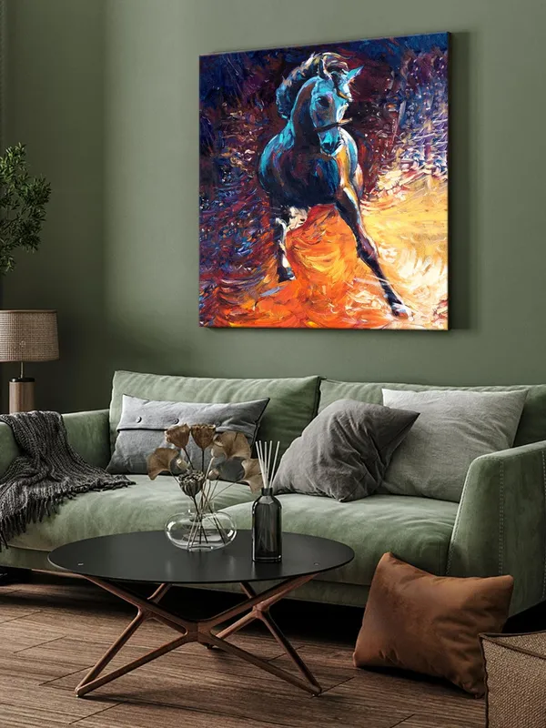 Majestic_Stallion_Canvas-Wrapped_Painting_24x24_-_Dynamic_Horse_Art_for_Living_Room(FLP24X240456)