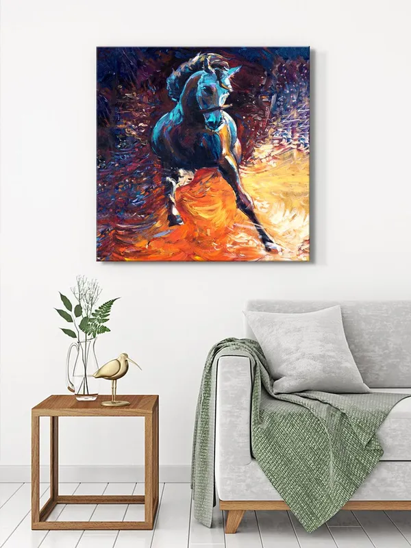 Majestic_Stallion_Canvas-Wrapped_Painting_24x24_-_Dynamic_Horse_Art_for_Living_Room(FLP24X240456)