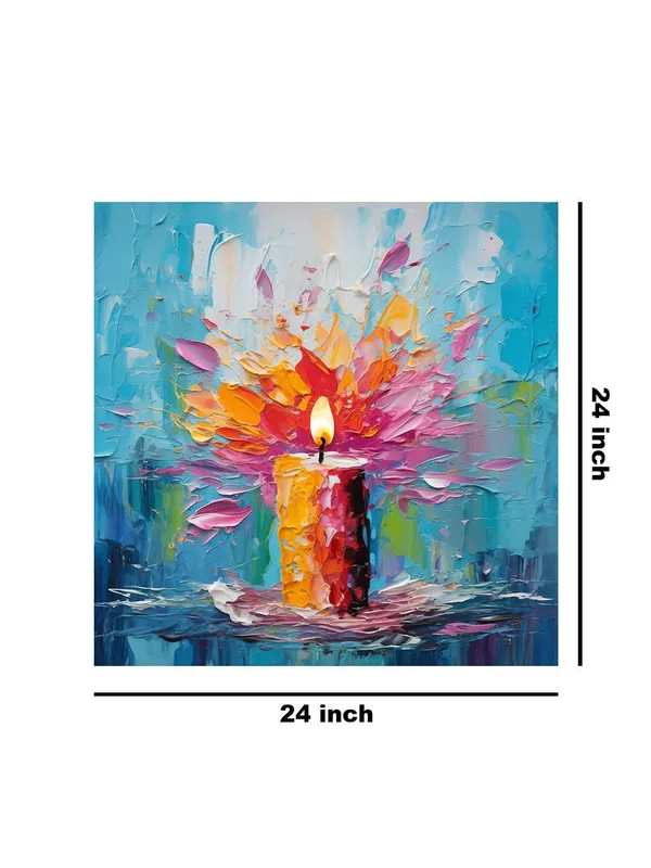 Candle_Abstract_Canvas-Wrapped_Painting,_24x24_-_Modern_and_Vibrant_Art_for_Creative_Spaces(FLP24X240400)