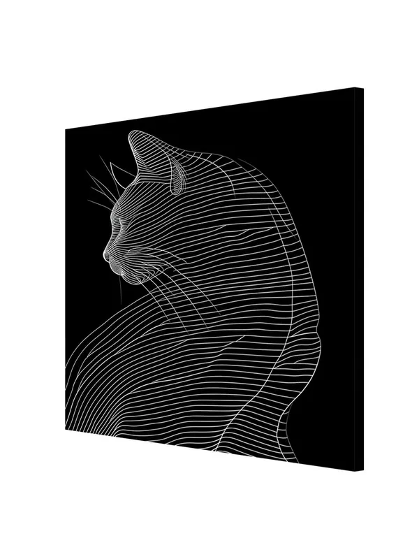 Line_Art_Cat_Canvas-Wrapped_Painting,_24x24_-_Minimalist_Animal_Art_for_Contemporary_Interiors(FLP24X240390)