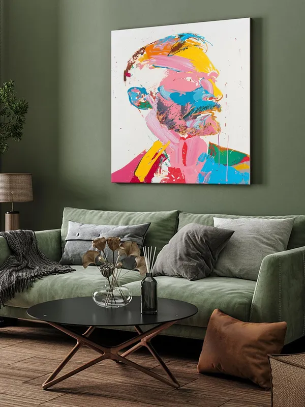 Dynamic_Male_Portrait_Canvas-Wrapped_Painting_-_24X24_|_Vibrant_Pop_Art_Style_Wall_Decor(FLP24X240434)