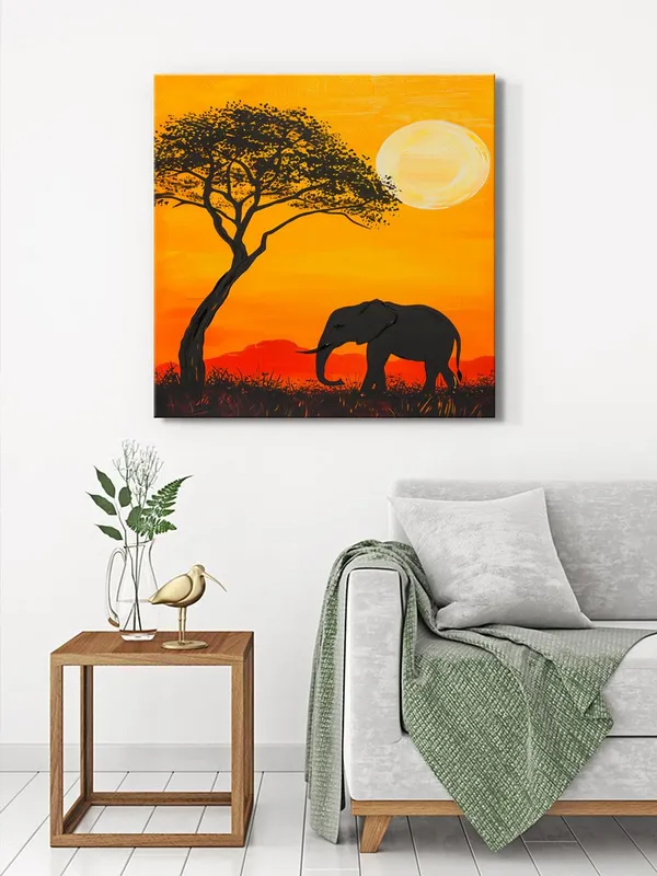 Sunset_Landscape_with_Tree_Canvas-Wrapped_Painting,_36X36,_Serene_Sunset_Art_for_Cozy_Ambiance(FLP36X360473)