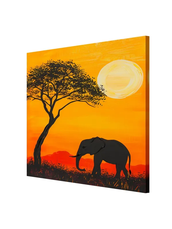 Sunset_Landscape_with_Tree_Canvas-Wrapped_Painting,_36X36,_Serene_Sunset_Art_for_Cozy_Ambiance(FLP36X360473)