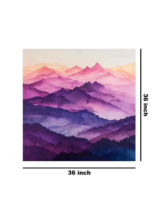 Misty_Purple_Mountains_Canvas-Wrapped_Painting_36X36_-_Abstract_Layers_of_Nature(FLP36X360374)