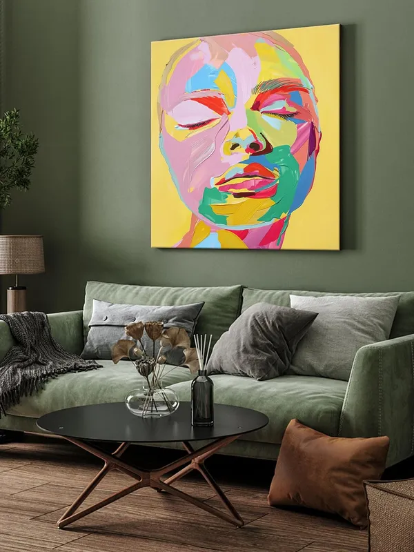Colorful_Expressionist_Face_Canvas-Wrapped_Painting_-_24X24_|_Bold_Portrait_Art_for_Living_Spaces(FLP24X240433)