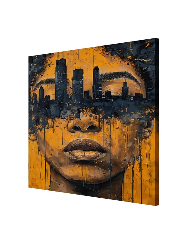 Urban_Portrait_Fusion_Canvas-Wrapped_Painting_-_24X24_Inch_-_Bold_Cityscape_Art_for_Modern_Interiors(FLP24X240418)