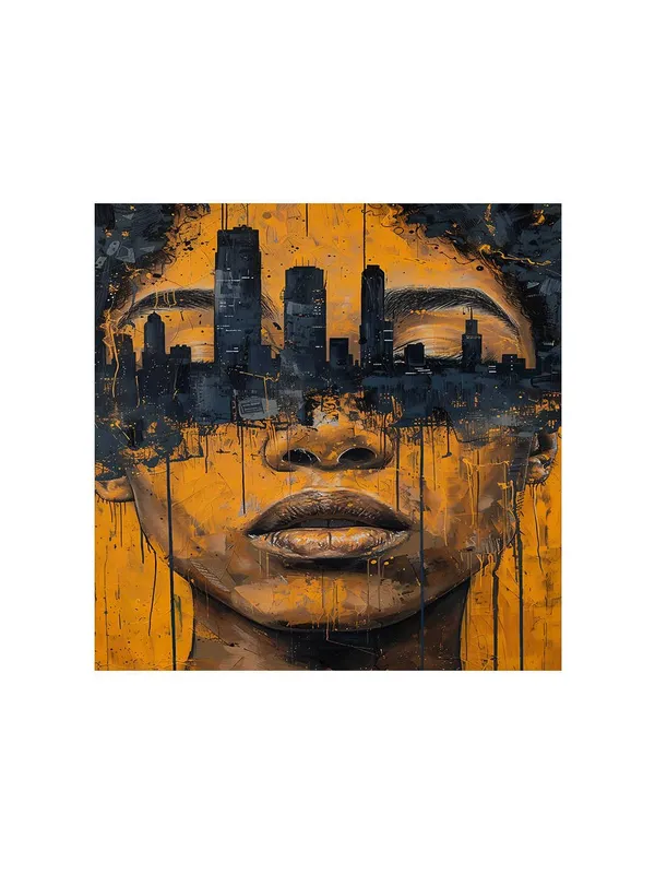 Urban_Portrait_Fusion_Canvas-Wrapped_Painting_-_24X24_Inch_-_Bold_Cityscape_Art_for_Modern_Interiors(FLP24X240418)