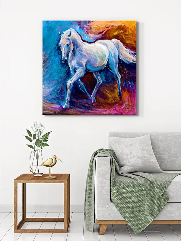 Galloping_Horse_Canvas-Wrapped_Painting_36X36_-_Dynamic_Equine_Art(FLP36X360459)