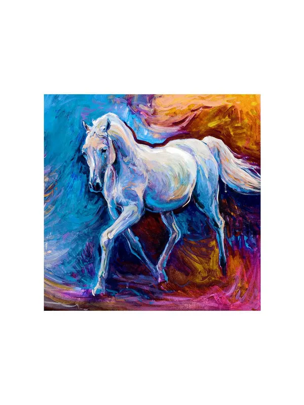 Galloping_Horse_Canvas-Wrapped_Painting_36X36_-_Dynamic_Equine_Art(FLP36X360459)