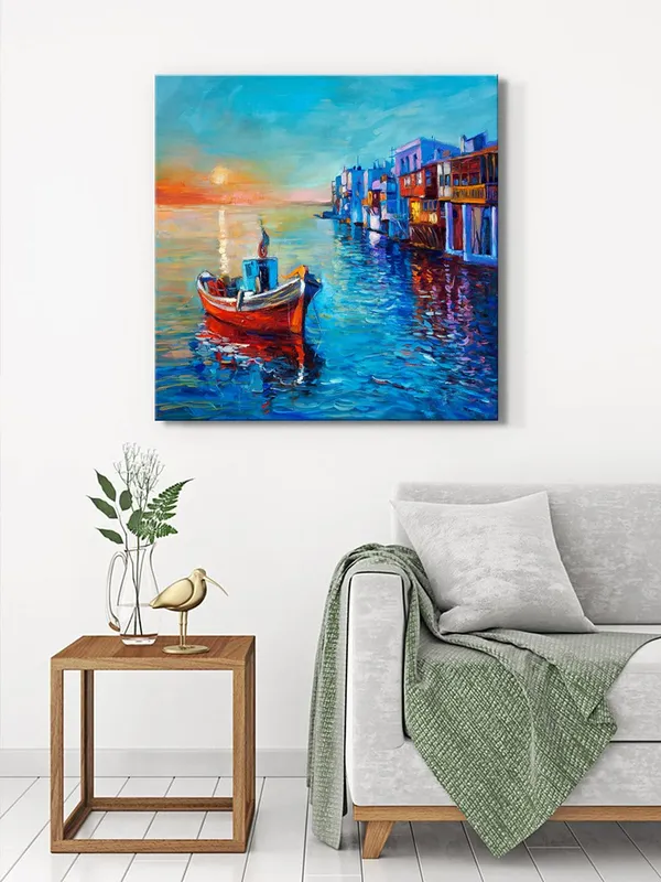 Seaside_Sunset_Canvas-Wrapped_Painting,_Elegant_Art_for_Relaxing_Spaces(FLP36X360317)