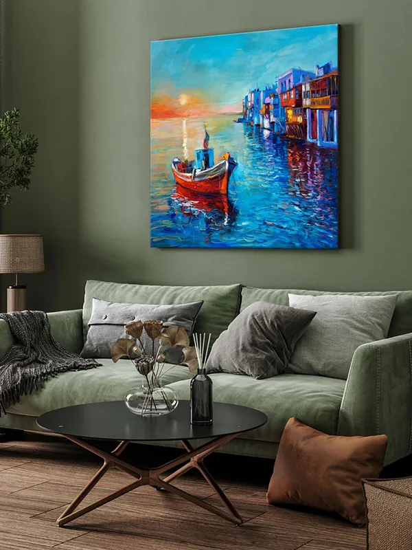 Seaside_Sunset_Canvas-Wrapped_Painting,_Elegant_Art_for_Relaxing_Spaces(FLP36X360317)