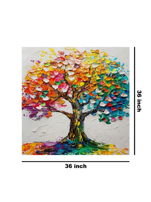 Colorful_Tree_Canvas-Wrapped_Painting,_36X36_-_Vibrant_Nature_Art_for_Living_Room_or_Bedroom(FLP36X360392)