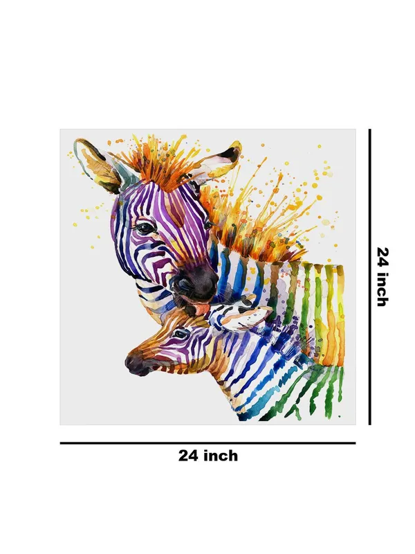 Colorful_Zebras_Canvas-Wrapped_Painting_24X24_-_Vibrant_Wildlife_Art(FLP24X240348)