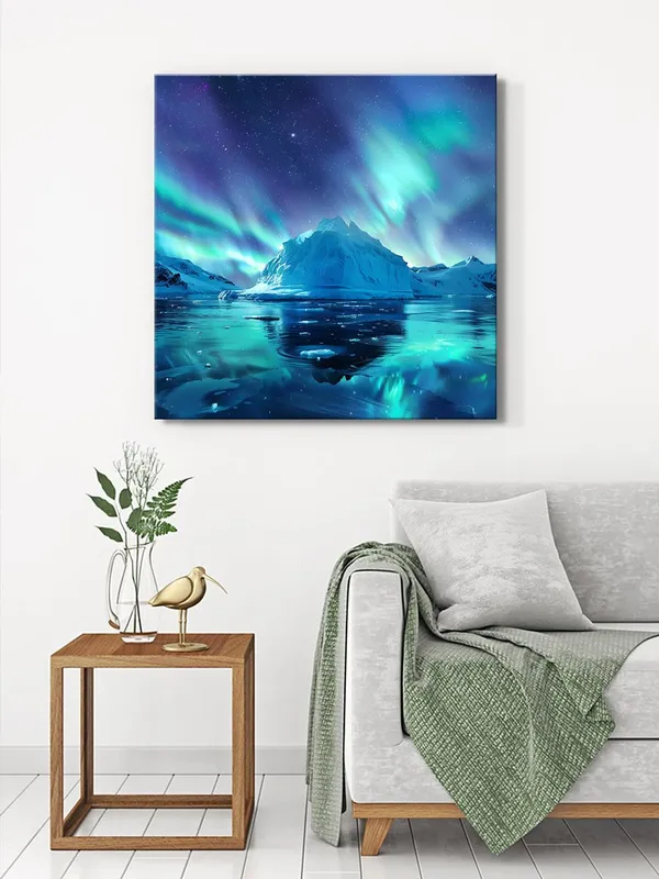 Celestial_Wolf_Canvas-Wrapped_Painting_36X36_-_Howling_Silhouette_at_Full_Moon(FLP36X360343)