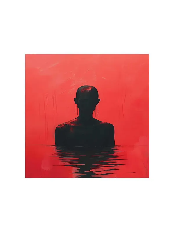 Reflective_Back_Silhouette_Canvas-Wrapped_Painting_-_Size_36X36_-_Calm_and_Meditative_Art(FLP36X360366)