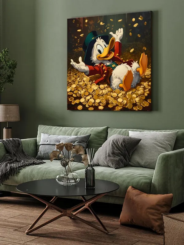 Scrooge_McDuck_Canvas-Wrapped_Painting,_24x24_-_Perfect_Cartoon_Art_Decor_for_Kids_Room_or_Study(FLP24X240388)