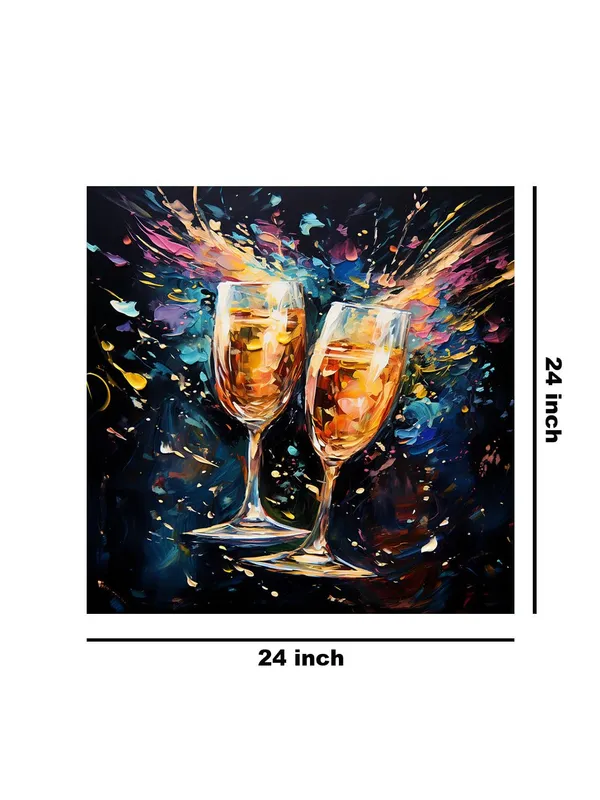 Canvas-Wrapped_Celebration_Toast_Painting,_24X24_–_Lively_Colors,_Festive_Art,_Perfect_for_Dining_Room_or_Lounge(FLP24X240446)