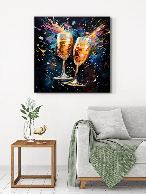 Canvas-Wrapped_Celebration_Toast_Painting,_24X24_–_Lively_Colors,_Festive_Art,_Perfect_for_Dining_Room_or_Lounge(FLP24X240446)