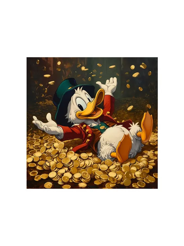 Scrooge_McDuck_Canvas-Wrapped_Painting,_36X36_-_Perfect_Cartoon_Art_Decor_for_Kids_Room_or_Study(FLP36X360388)