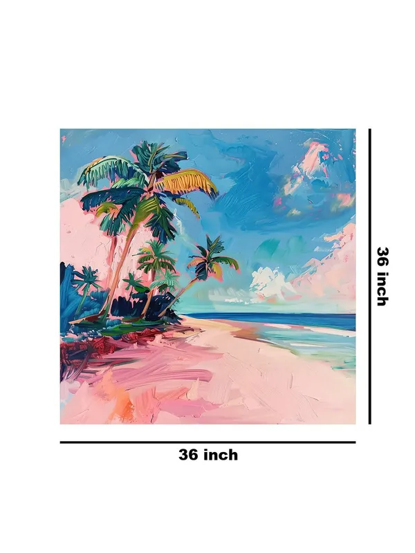 Tropical_Paradise_Canvas-Wrapped_Painting_-_36X36_Inch_-_Beach_Scene_Artwork_for_Relaxed_Living_Spaces(FLP36X360423)