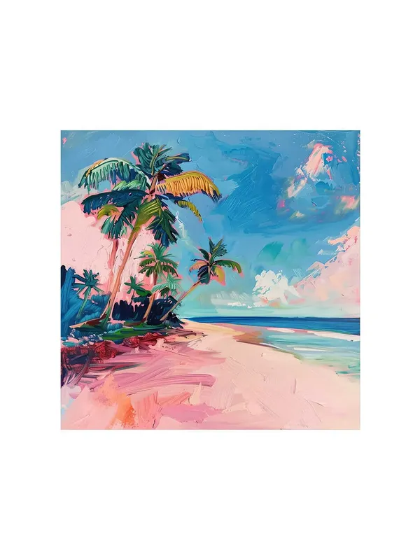 Tropical_Paradise_Canvas-Wrapped_Painting_-_36X36_Inch_-_Beach_Scene_Artwork_for_Relaxed_Living_Spaces(FLP36X360423)
