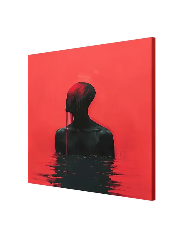 Intense_Red_Silhouette_Canvas-Wrapped_Painting_-_Size_36X36_-_Striking_Wall_Art(FLP36X360365)