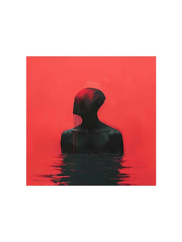 Intense_Red_Silhouette_Canvas-Wrapped_Painting_-_Size_36X36_-_Striking_Wall_Art(FLP36X360365)