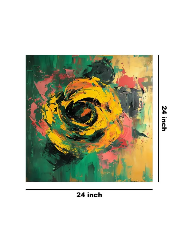 Yellow_Flower_Abstract_Canvas-Wrapped_Painting,_24x24_-_Vibrant_Floral_Art_for_Living_Room_or_Office(FLP24X240410)