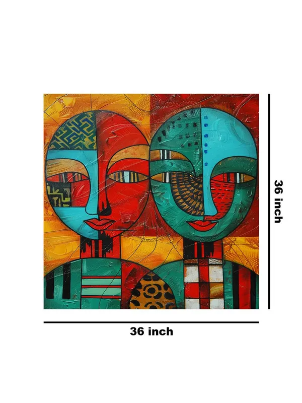 Abstract_Faces_Vibrant_Canvas-Wrapped_Painting_36X36_�_Contemporary_Wall_Art_for_Home_Decor(FLP36X360479)