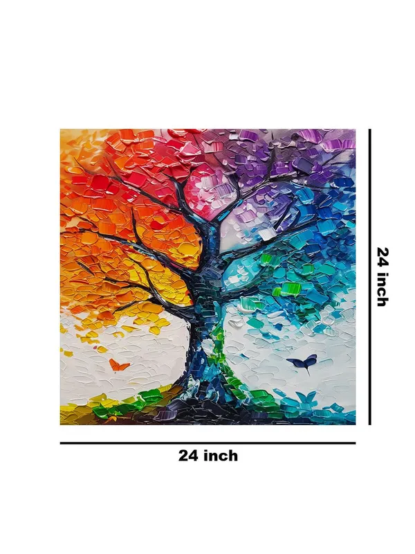Rainbow_Tree_Canvas-Wrapped_Painting,_24x24_-_Bright_and_Cheerful_Art_for_Any_Space(FLP24X240393)