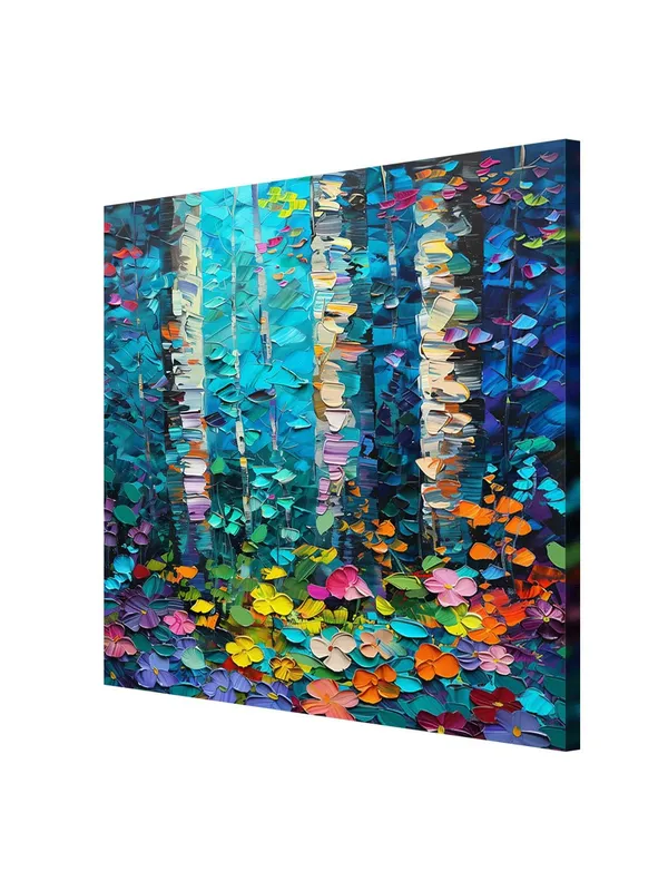 Birch_Forest_Canvas-Wrapped_Painting,_36X36_-_Lively_Abstract_Nature_Art_for_Home_or_Office(FLP36X360399)