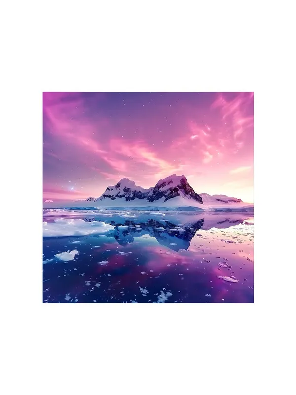 Enchanting_Twilight_Canvas-Wrapped_Painting_36X36_-_Aurora_Sky_Reflection_Art(FLP36X360338)