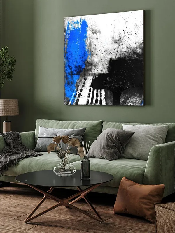 Abstract_Piano_Canvas-Wrapped_Painting,_24x24_-_Contemporary_Blue_Art_for_Music_Lovers(FLP24X240404)