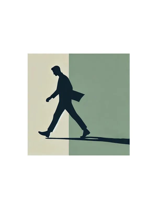 Walking_Silhouette_Canvas-Wrapped_Painting_|_Contemporary_Art_for_Office,_Study,_and_Modern_Interiors_36X36_Inches(FLP36X360508)