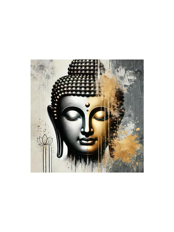Canvas_Wrapped_Painting_of_Buddha_in_Modern_Art_Style_-_Zen_Decor_for_Peaceful_Homes_-_36X36_Inches(FLP36X360541)