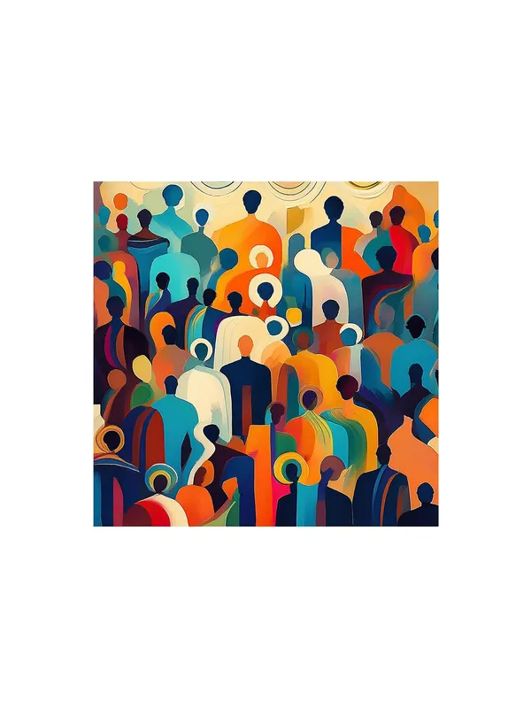 Diverse_Silhouettes_Canvas-Wrapped_Painting_|_Unique_Pop_Art_for_Living_Room,_Hallways,_and_Creative_Spaces_24X24_Inches(FLP24X240503)