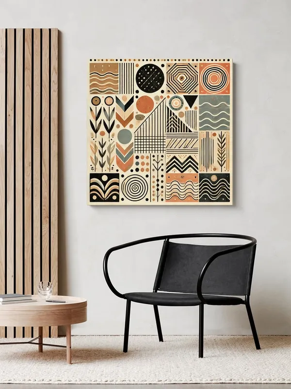 Tribal_Patterns_Geometric_Canvas-Wrapped_Painting,_–_Ethnic_Wall_Decoration_24X24_Inches_(FLP24X240526)