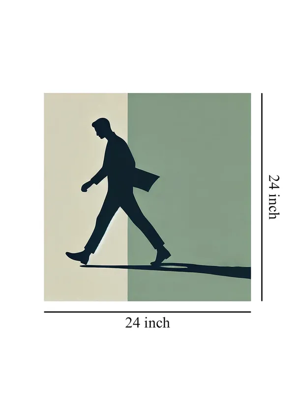 Walking_Silhouette_Canvas-Wrapped_Painting_|_Contemporary_Art_for_Office,_Study,_and_Modern_Interiors_24X24_Inches(FLP24X240508)