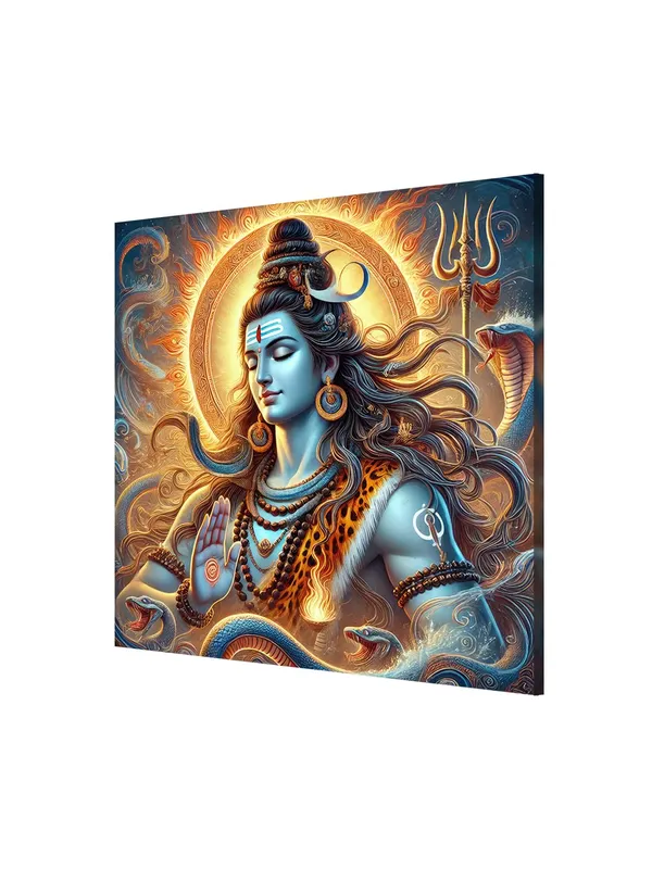 Canvas_Wrapped_Painting_of_Lord_Shiva_in_Meditation_-_Mystical_Art_for_Living_Room_or_Yoga_Spaces_-24x24_Inches(FLP24X240516)