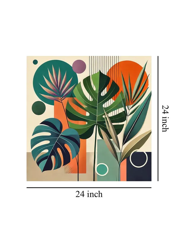 Canvas_Wrapped_Geometric_Botanical_Painting_-_Vibrant_Decor_for_Contemporary_Interiors_-_24X24_Inches(FLP24X240563)