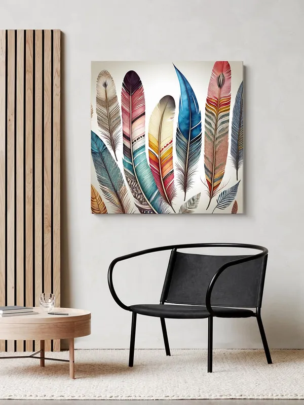 Colorful_Feathers_Canvas-Wrapped_Painting_|_Vibrant_Boho_Wall_Art_for_Living_Room,_Bedroom,_Office_D�cor_36X36_Inches_(FLP36X360501)