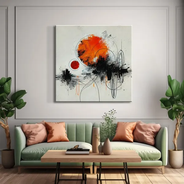 Canvas_Wrapped_Abstract_Painting_of_Urban_Energy_-_Modern_Art_for_Contemporary_Spaces_-_24X24_Inches(FLP24X240555)
