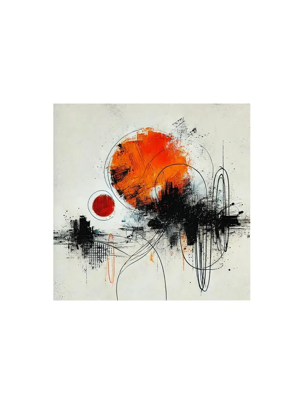 Canvas_Wrapped_Abstract_Painting_of_Urban_Energy_-_Modern_Art_for_Contemporary_Spaces_-_24X24_Inches(FLP24X240555)